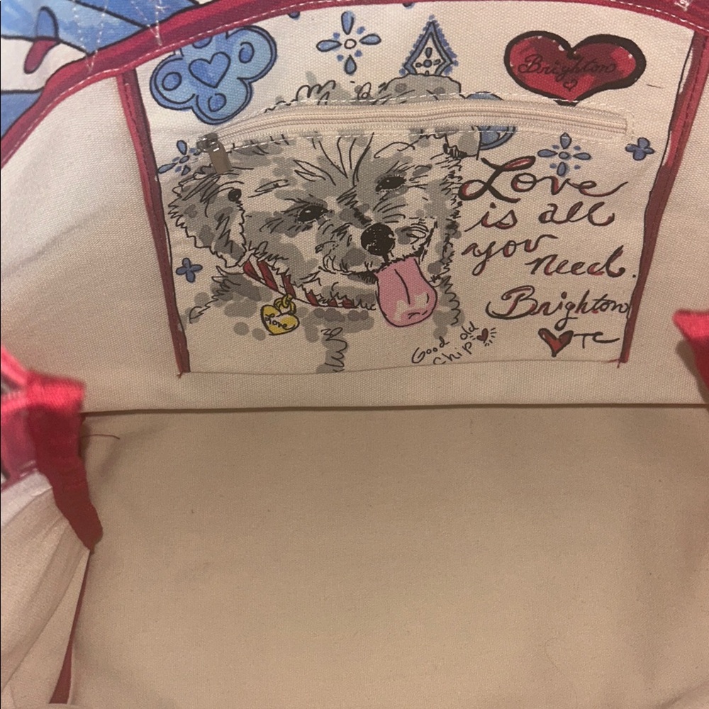 Brighton Love Sparkle Tote Canvas Tom Clancy Design MSRP $150  Women’s Purse NWT - Picture 3 of 4